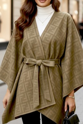 пончо DERLONDA BEIGE