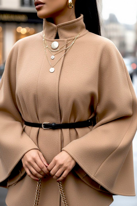 пончо POLPONZA BEIGE