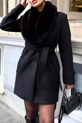 палто DOLNEVA BLACK