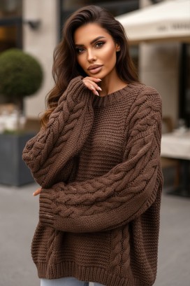 пуловер TINTEFA BROWN