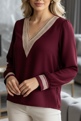 дамска блуза ARETONA BORDO