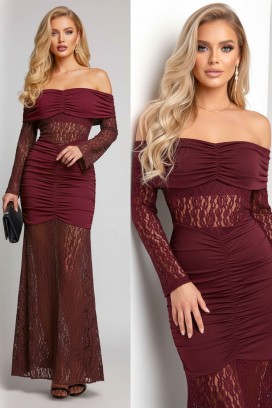 рокля UNDRENZA BORDO