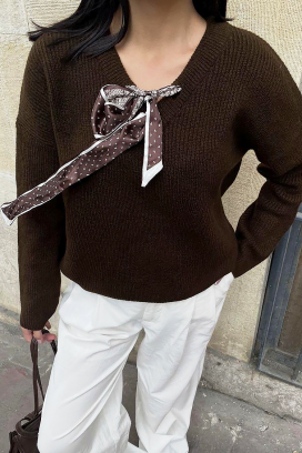 пуловер SHARLINTA BROWN