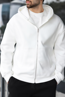 мъжки суичър VERGERO WHITE