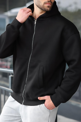 мъжки суичър VERGERO BLACK