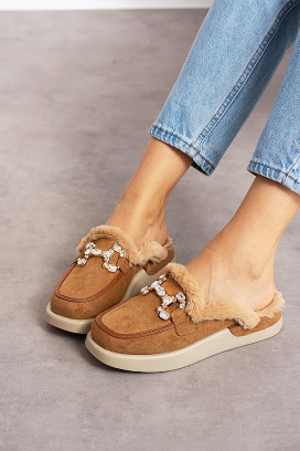 дамски пантофи KARMINSA CAMEL