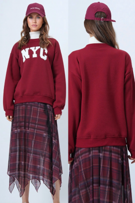 дамска блуза NEVRILDA BORDO