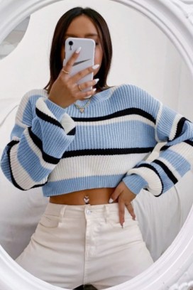 пуловер AGAVORSA BLUE