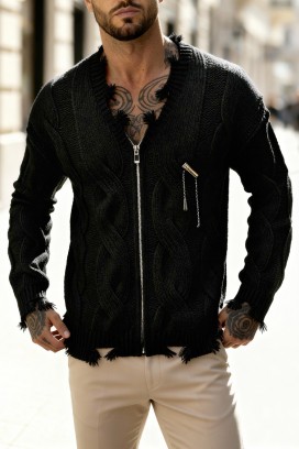 мъжка жилетка JOLZERO BLACK