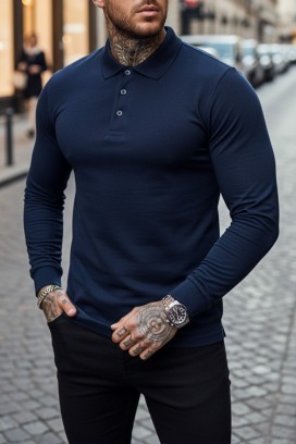 мъжка блуза LEROJO NAVY