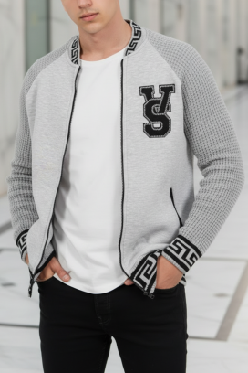 мъжка жилетка KREFOZ GREY