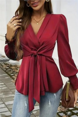 дамска блуза GIRFOLZA BORDO