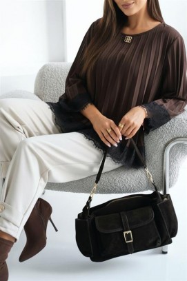 дамска блуза VLANDENA BROWN