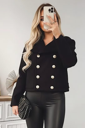 палто AMGIOLA BLACK