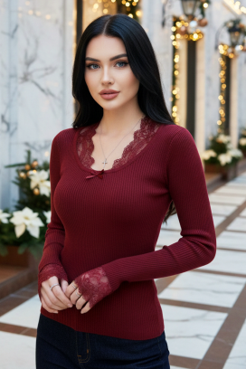 дамска блуза SORFONDA BORDO