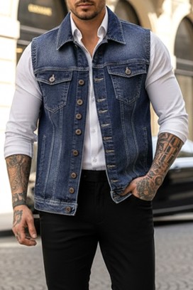 мъжки елек REFERO BLUE