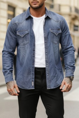 мъжка риза TORMER NAVY