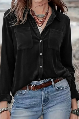 дамска риза GILVELZA BLACK