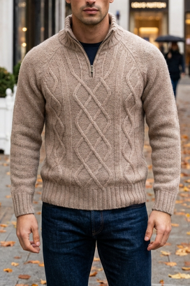 мъжки пуловер MOXORO BEIGE