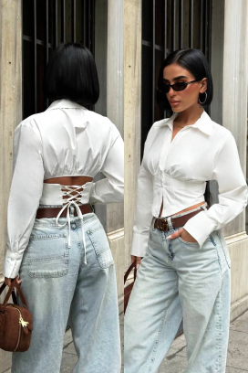 дамска риза BANSOLTA WHITE