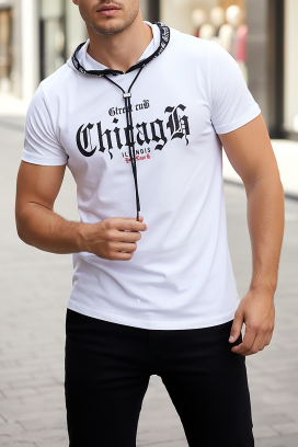 мъжка тениска PRILGO WHITE