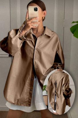 дамска риза PREVOLZA BROWN