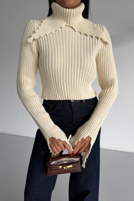 пуловер DAROLZA ECRU