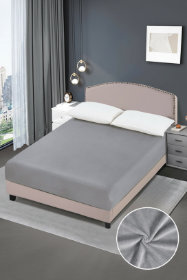 чаршаф с ластик SANFELMA GREY 200х220 cm