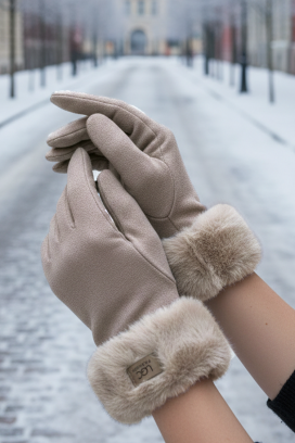 дамски ръкавици ELIORJA BEIGE