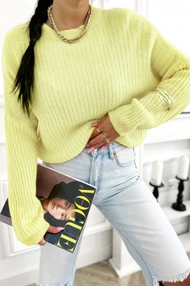 пуловер TREFIOLA YELLOW