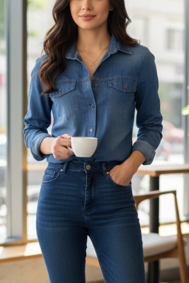 дамска риза EGLENZA BLUE