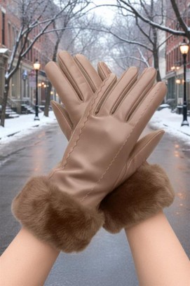 дамски ръкавици POLIARZA BEIGE