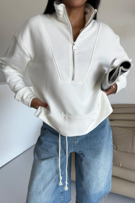 суичър KLOBERFA WHITE