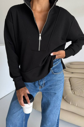 суичър KLOBERFA BLACK