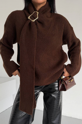 пуловер MIKONZA BROWN