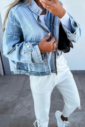 дънково яке TANVELZA BLUE