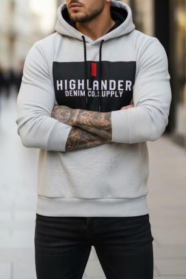 мъжки суичър MEFRIDO LIGHT GREY