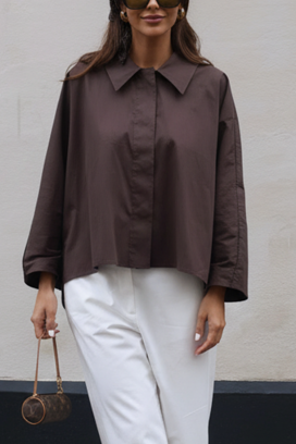 дамска риза DERMINZA MOCHA