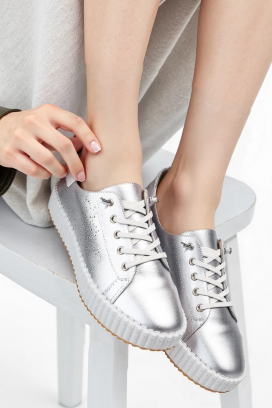 дамски кецове BLONENDA SILVER