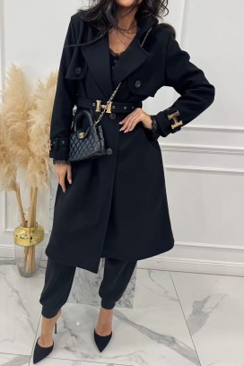 тренчкот LORVELDA BLACK