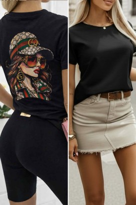 тениска ZLORENDA BLACK