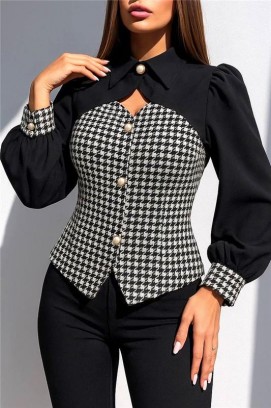 дамска риза XERIOHA BLACK