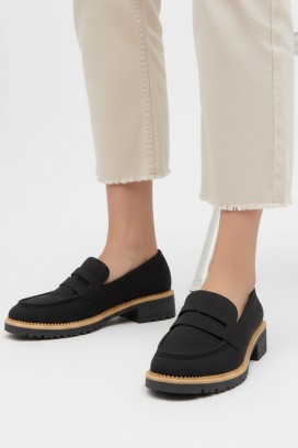 дамски мокасини MOKANINZA BLACK