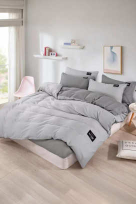 спален комплект RONELMSY GREY 200x220 cm памук - 4 части