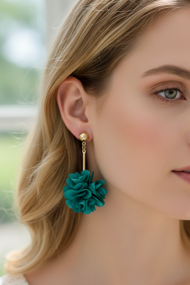 обеци KARALONZA GREEN