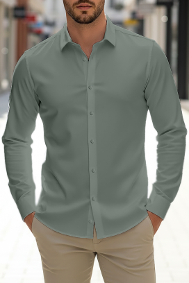 мъжка риза FERIZO KHAKI