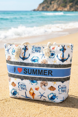 плажна чанта ZENOVIA BLUE