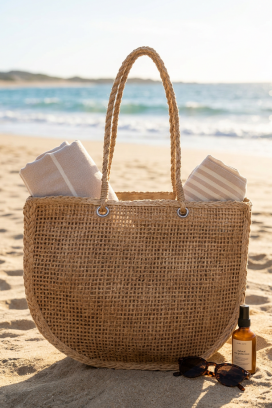 плажна чанта VLONDILZA BEIGE