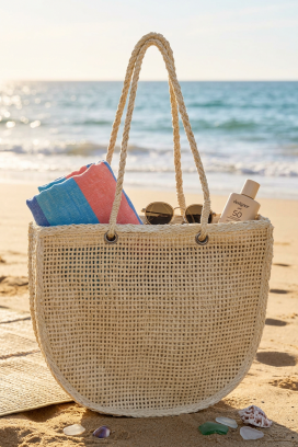 плажна чанта VLONDILZA ECRU