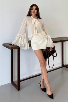 дамска блуза VLANDILZA ECRU